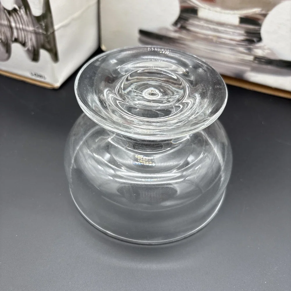 Vintage Crown Corning Applause Glass Dessert Dishes 12 Oz - Set of 7 with Boxes